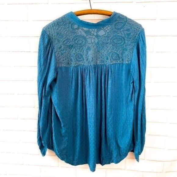 2 for $30 FREE PEOPLE Canyon Rose Pleasant Blouse - Picture 4 of 8